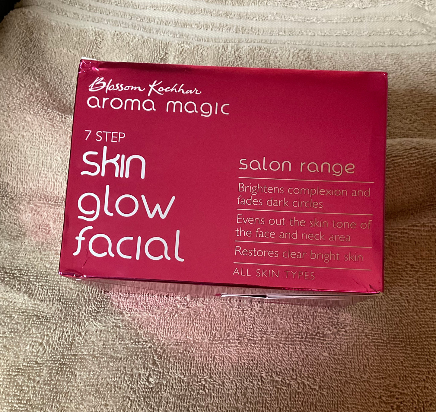 Aroma Magic 7 Step Skin Glow Facial Kit 1 Pack(5 facial kits) Salon Range FREE SHIPPING.