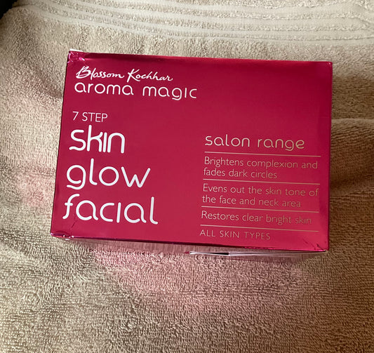 Aroma Magic 7 Step Skin Glow Facial Kit 1 Pack(5 facial kits) Salon Range FREE SHIPPING.