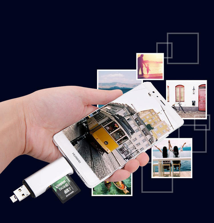 Multi-function OTG card reader SD Card Reader 2-in-1, USB C Dual Slot Flash Card Adapter, Sturdy High-Speed Micro SD Memory Card Reader for SD, MicroSD, SDHC, SDXC, MMC for iPhone 16, MacBook, iPad Pro, Galaxy