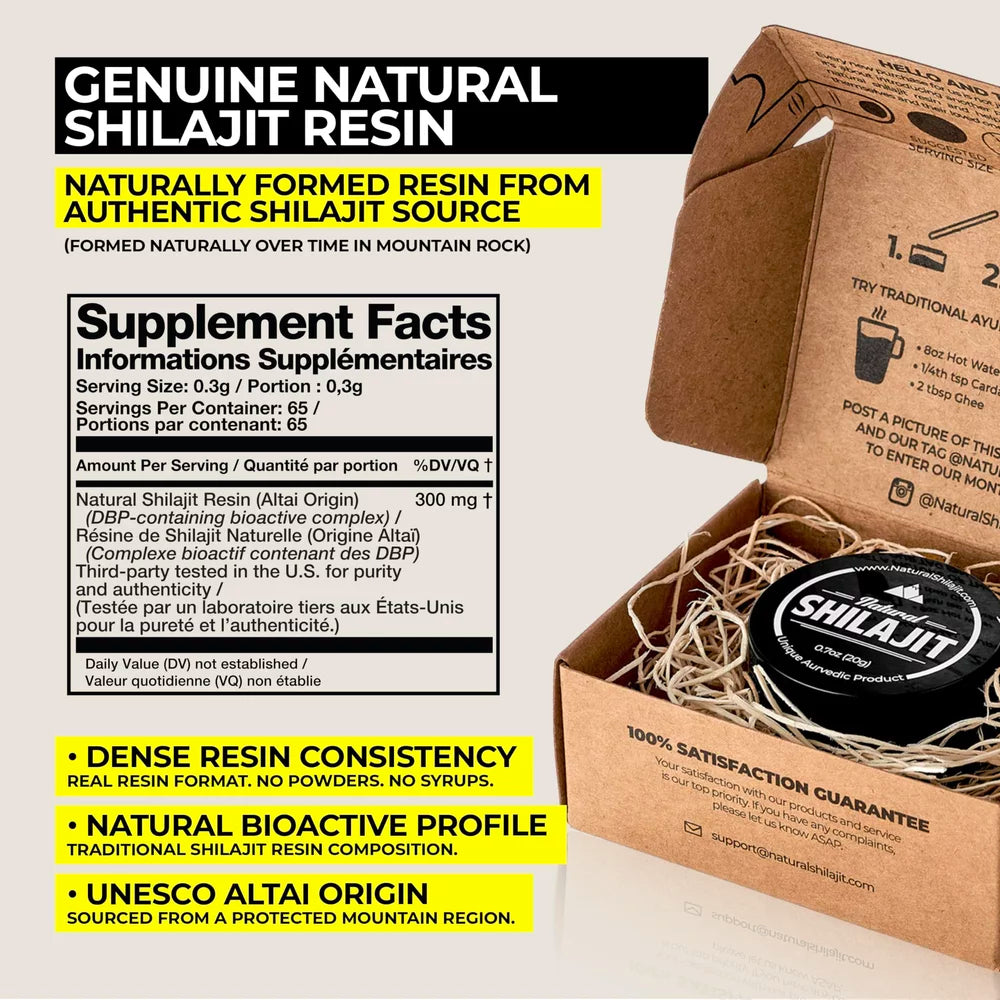 Premium Himalayan Shilajit Resin – 20g